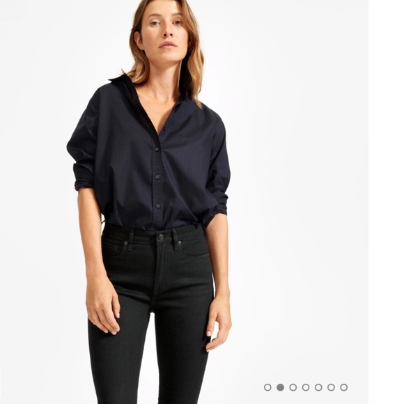 Everlane | The Mid Rise Skinny Jeans Black Size 24 - Picture 7 of 9